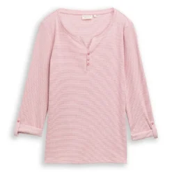 Camisetas manga larga Tom tailor T-Shirt Stripe Henley
