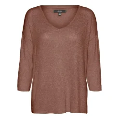 Camisetas manga larga Vero moda curve Vmbrianna 3 4 V-Neck Blouse Boo Curve