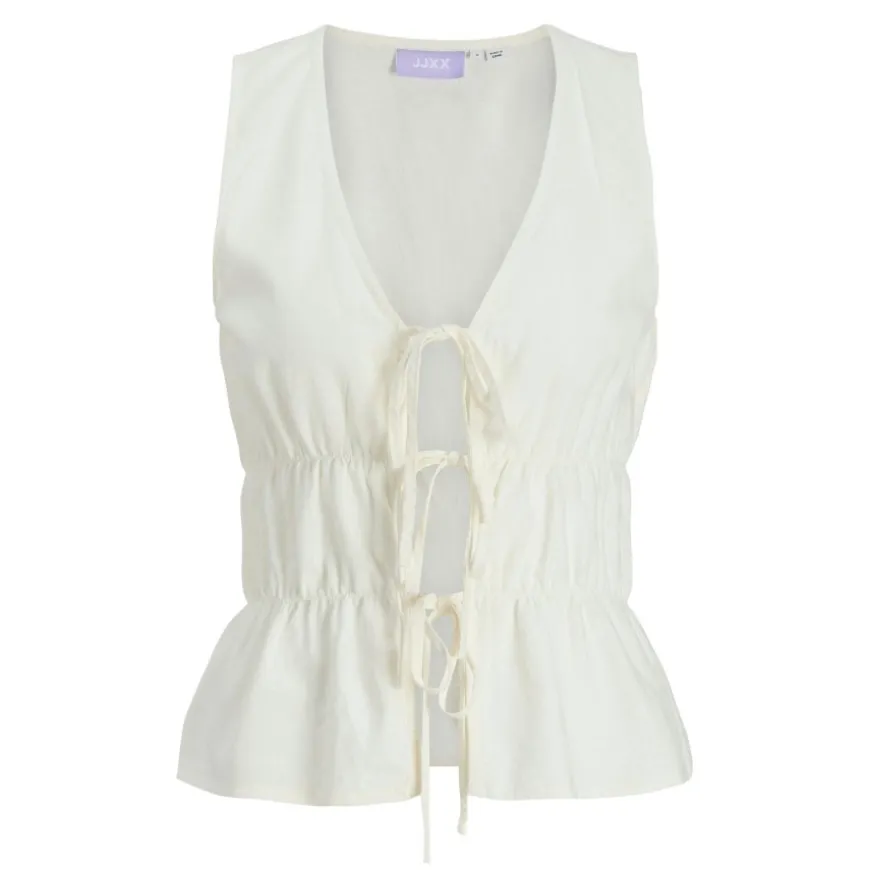 Camisetas sin mangas Jjxx Jxalmira Linen Blend Tie Sl Top Wvn Ln
