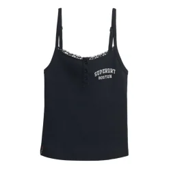 Camisetas sin mangas Superdry Athletic Embroider Button Cami
