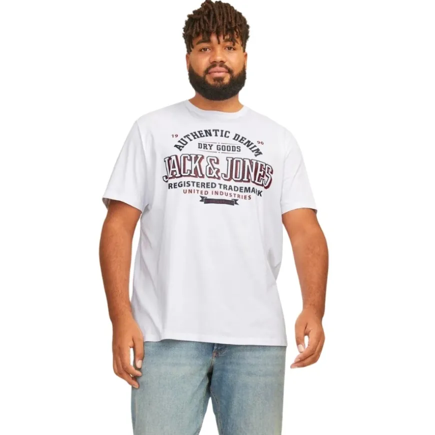 Camisetas manga corta Jack & jones plus Jjelogo Tee Ss O-Neck 24 25 Noos Pls