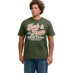 Camisetas manga corta Jack & jones plus Jjelogo Tee Ss Oneck 2 Col Aw25 Noos Pls