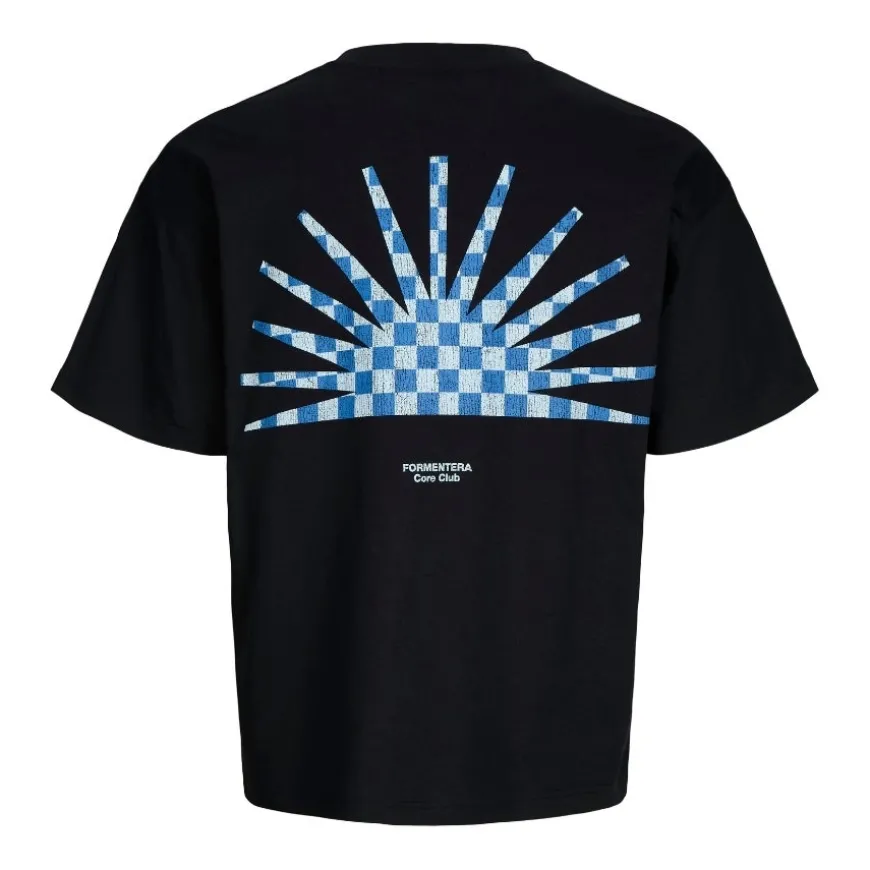 Camisetas manga corta Jack & jones Jcosolana Checkered Back Tee Ss Crew