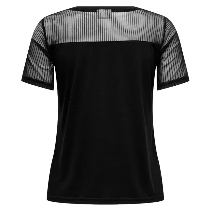 Camisetas manga corta Jdy Jdystinne S S Stripe Mesh Top Jrs