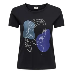 Camisetas manga corta Jdy Jdymichigan Life S S Print Top Jrs