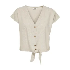 Camisetas manga corta Jdy Jdysay S S Linen Knot Shirt Wvn