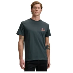 Camisetas manga corta Lee LEE VINYL TEE WASHED BLACK
