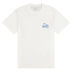 Camisetas manga corta Lee LEE STITCH TEE BRIGHT WHITE
