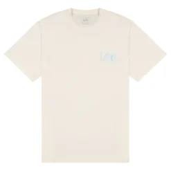 Camisetas manga corta Lee MEDIUM WOBBLY LEE TEE NATURAL