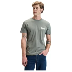 Camisetas manga corta Lee MEDIUM WOBBLY LEE TEE LICHEN OLIVE
