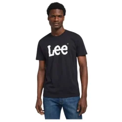 Camisetas manga corta Lee Wobbly Logo Tee Black L65QA