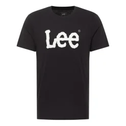 Camisetas manga corta Lee Wobbly Logo Tee Black L65QA