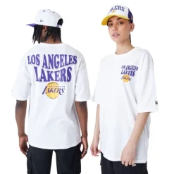 Camisetas manga corta New era Los Angeles Lakers Whitrp