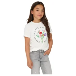 Camisetas manga corta Only kids Kogemma Life Reg S S Flower Top Jrs Noos