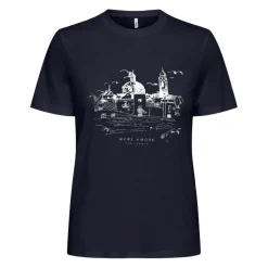 Camisetas manga corta Only OF Onlcharlotte Reg S S City Top Box Jrs