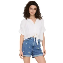 Camisetas manga corta Only Onlpaula Life S S Tie Shirt Wvn Noos