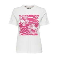 Camisetas manga corta Only Onlpeanuts Reg S S Haha Top Box Jrs