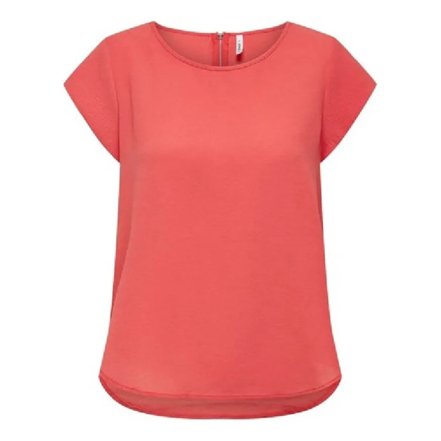 Camisetas manga corta Only Onlvic S S Solid Top Noos Ptm