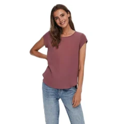 Camisetas manga corta Only Onlvic S S Solid Top Noos Ptm