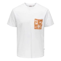 Camisetas manga corta Only & sons Onsperry Life Reg Leaf Ss Pockettee Noos