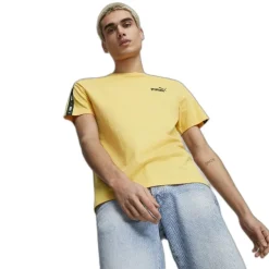 Camisetas manga corta Puma ESS- Tape Tee,Mustard Seed,USL