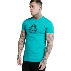 Camisetas manga corta Sik silk SikSilk S S Azure Prestige Gym Tee
