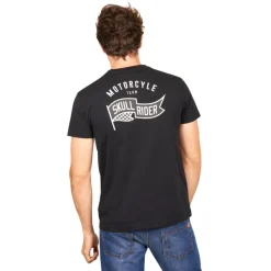 Camisetas manga corta Skull rider Motorcycle Team t-shirt