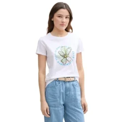 Camisetas manga corta Tom tailor T-Shirt With Chest Print