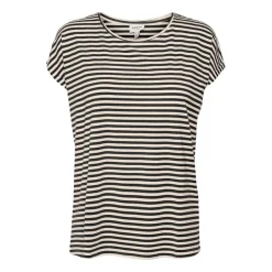 Camisetas manga corta Vero moda Vmava Plain Ss Top Stripe Ga Jrs Noos