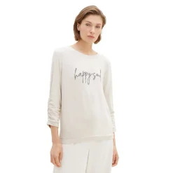 Camisetas manga larga Tom tailor T-Shirt Cosy Wording