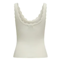 Camisetas sin mangas Jdy Jdynanna S L Scallop Edge Top Knt Noos