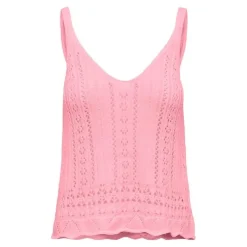 Camisetas sin mangas Only Onllyzet Life S L Top Knt Noos
