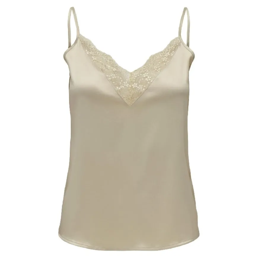 Camisetas sin mangas Only Onlvictoria Sl Lace Mix Singlet Noos Wvn