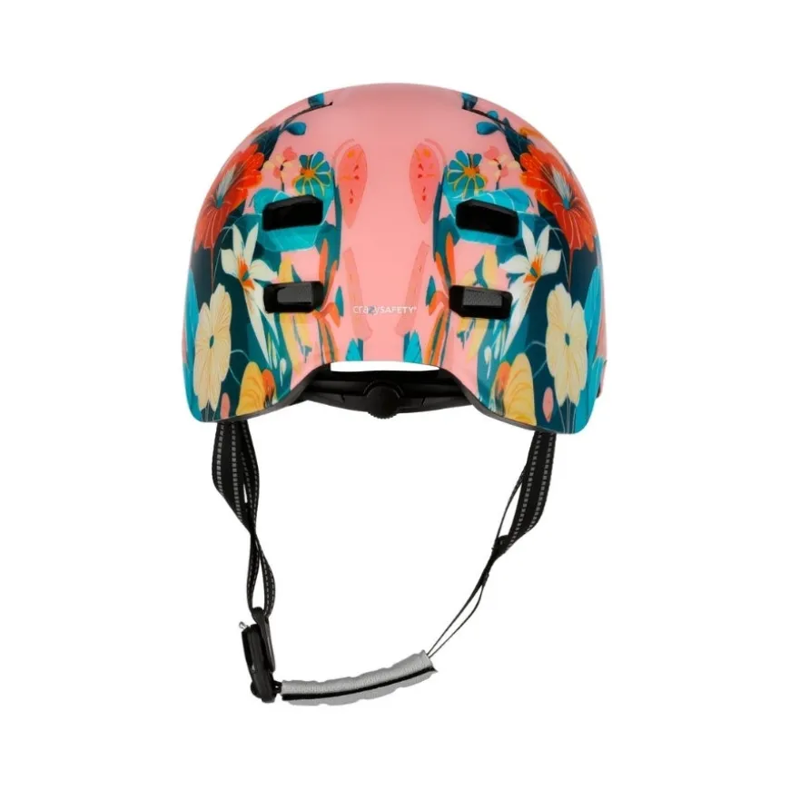 Cascos Crazy safety Rampage Flower Bicycle Helmet