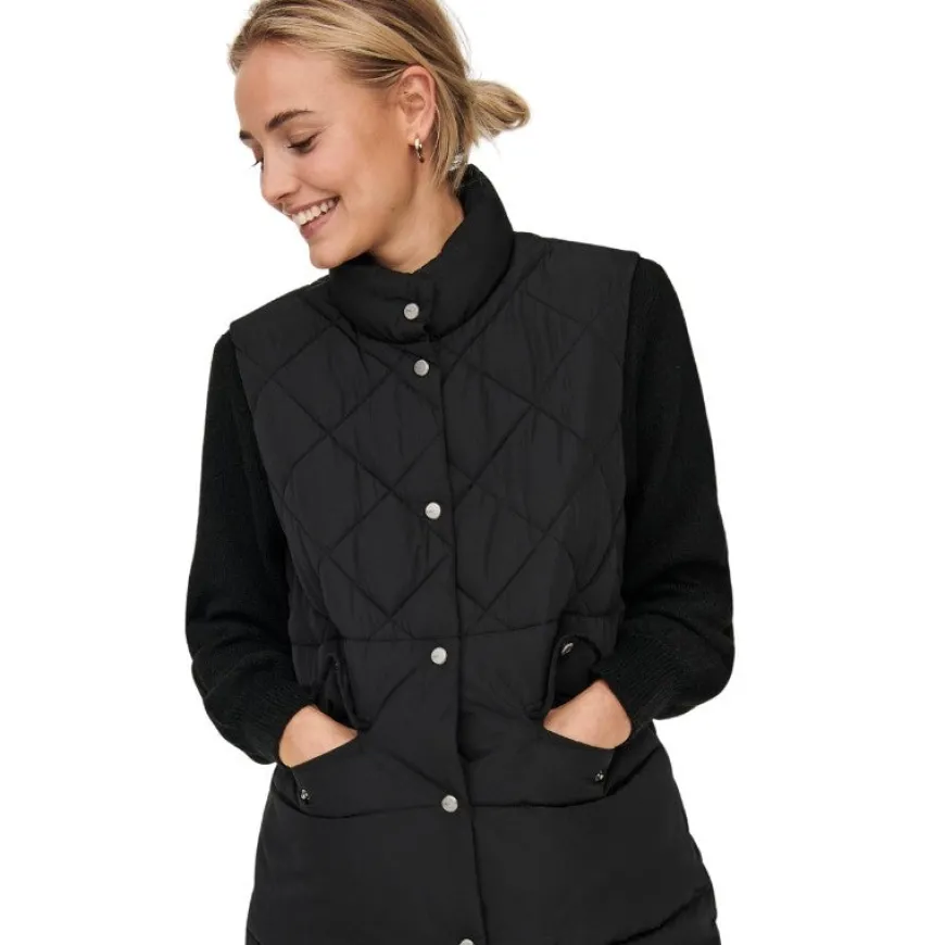 Chalecos Only Onlstacy Quilted Long Waistcoat Otw Noos