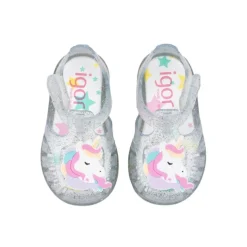 Chanclas Igor TOBBY UNICORNIO TR.TRANSP. MULTI GLITTER