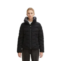 Chaquetas Tom tailor short winter puffer jacke, deep black, L