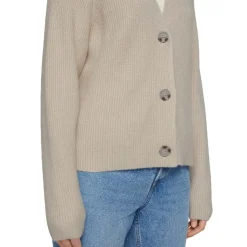Chaquetas Tom tailor v-neck cardigan, Light Cashew Beige, L