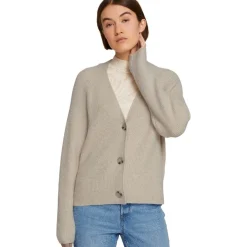 Chaquetas Tom tailor v-neck cardigan, Light Cashew Beige, L