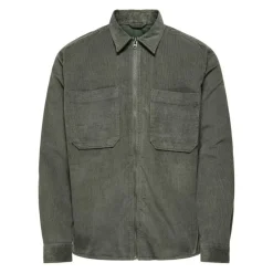 Chaquetas Only & sons Onsalp 14W Rlx 2Pkt Washd Cord Ls Zip