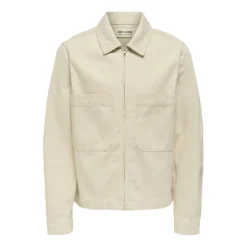 Chaquetas Only & sons Onscassel Pim Ecru 5559 Dnm Jacket Noos