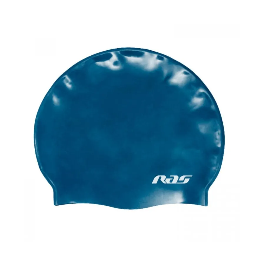 Gorro natació Ras Gorro Silicona Estándard Azul Metalizado SR