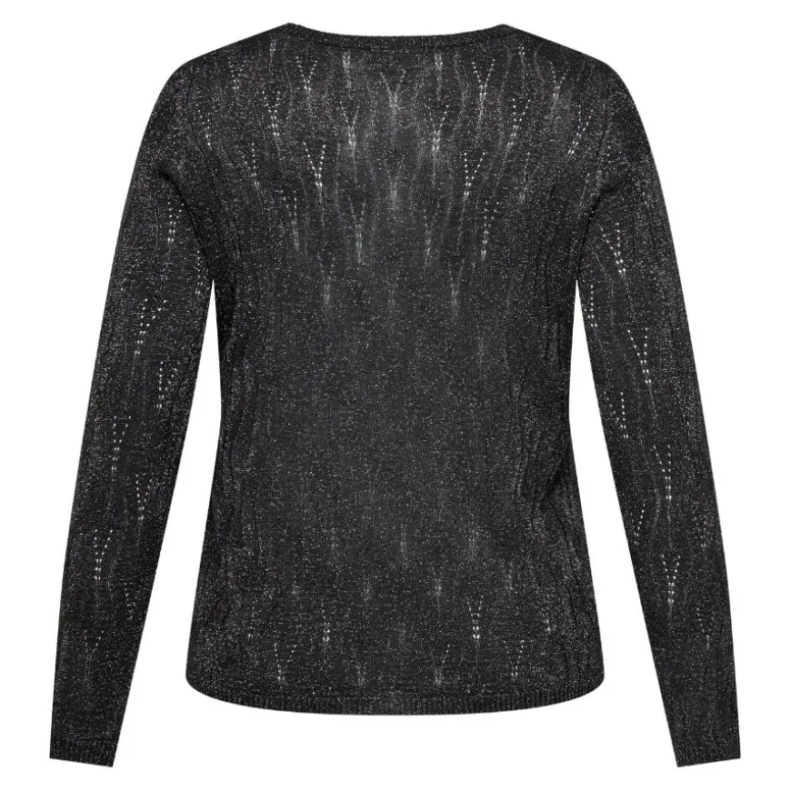 Jerseys Carmakoma Carmella Ls Glitter V-Neck Knt