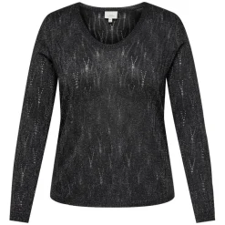 Jerseys Carmakoma Carmella Ls Glitter V-Neck Knt