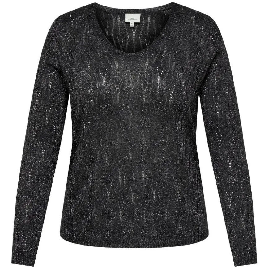Jerseys Carmakoma Carmella Ls Glitter V-Neck Knt