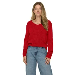 Jerseys Jdy Jdyellen L S V-Neck Pullover Knt