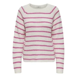 Jerseys Jdy Jdyellen L S Oneck Ragla Stripe Pull Knt