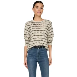 Jerseys Only Onlasa Ls Structure O-Neck Noos Knt