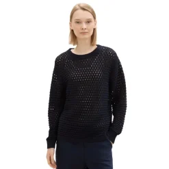 Jerseys Tom tailor Open Structure Pullover Flat Knit Tops