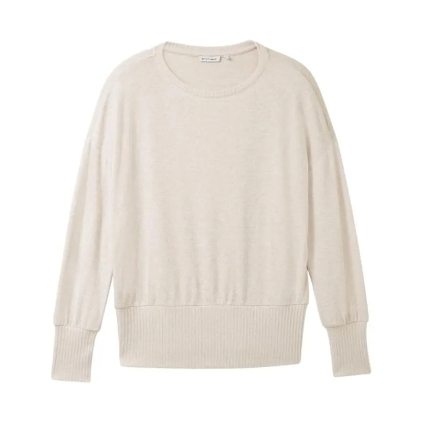Jerseys Tom tailor T-Shirt Cosy Plain Rib Mix
